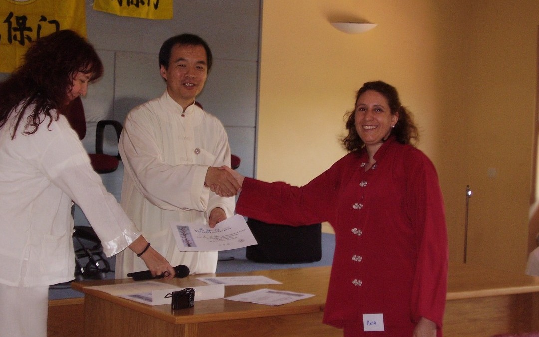 Qi Gong – Seminario – Ana y maestro 2